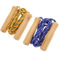thumbnail image 4 of 2 PCS 2.5 Meters Children Sports Skipping Rope Jump Rope with Wood Handle Early Education Toy Children Kid Fitness Equipment for Training Practice Jump (Random Color), 4 of 9