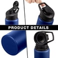 thumbnail image 3 of Botella Bokon deportiva a prueba de fugas, aluminio, 750 ml, paquete de 24 unidades, 3 of 6
