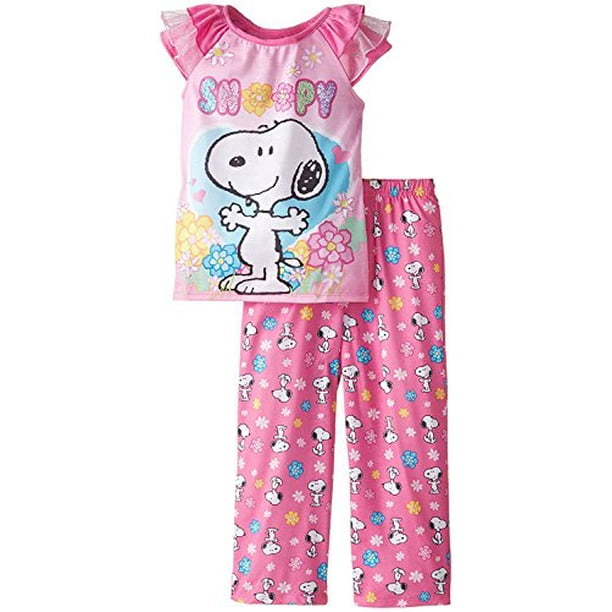 Peanuts Snoopy Girls Poly Pajamas Toddler