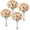 Silver, variant on Gaderth Tabletop Metal Wedding Flower Trumpet Vase, 20 Inch Tall Trumpet Vases for Centerpieces, Tall Metal Gold Vases with Crystal Bead Accents for Wedding, Banquets, Party & Home 4 Pcs