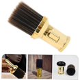 thumbnail image 3 of Barber Neck Duster Brush with Density Bristles for Salon Hair Cleaning and Clothing Protection, Golden 13.5x6cm, 3 of 4