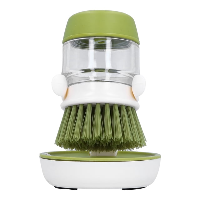 Cepillo lavavajillas automático, cepillo de limpieza sin aceite, herramienta de limpieza de cocina (verde)