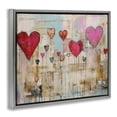 thumbnail image 3 of Stupell Industries Transitional Modern Floating Hearts Gray Floating Frame Canvas Art, 31 x 25, by LSR Design Studio, 3 of 8