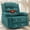 Green, variant on Korser Oversized Swivel Rocker Recliner Chair for Adults Faux Leather for Nursery Living Room,Black