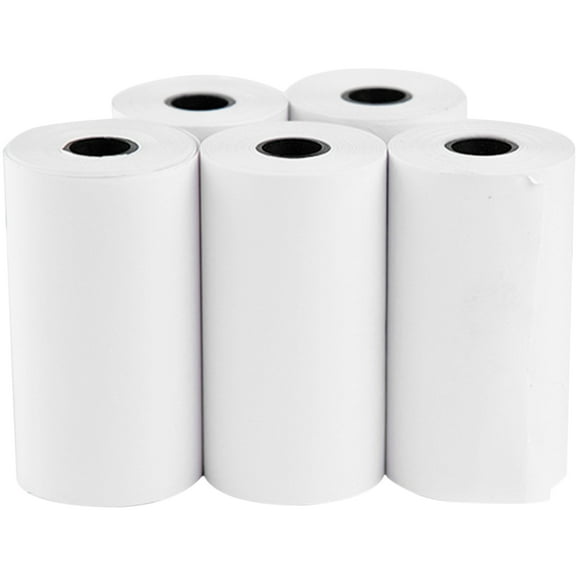 5 rollos de papel de impresión térmica Rollos de la caja registradora Documentos de transferencia de impresión