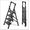 Black, variant on JaxShark 4-Step Folding Ladder with Tool Tray 500 lbs Steel Step Stool Non-Slip Pedal,White