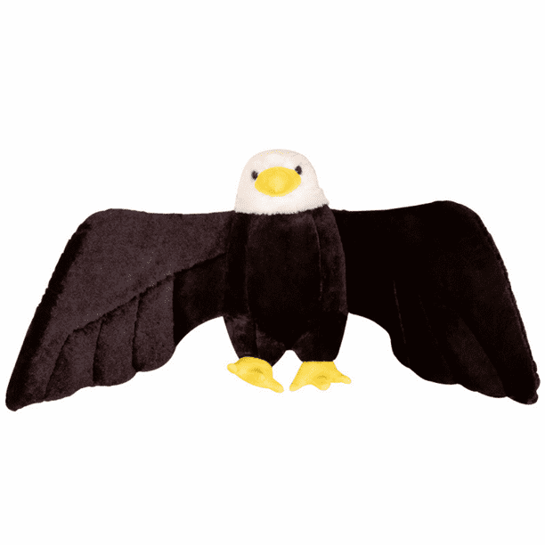 Large Bald Eagle Plush Stuffed Animal Soft American Eagle Plush Toy Cute Bird Plushie Cuddly Birthday for Kids 15.7
