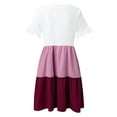 thumbnail image 3 of Gomelly Women Dresses T-shirt Sundress Loose Dress Ladies Simple Holiday Swing Pink XL, 3 of 6