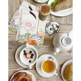 thumbnail image 4 of Easter Kitchen Dish Towels for Drying Dishes Set of 2, Spring Farmhouse Watercolor Bunny Eggs Wood Grain Waffle Weave Microfiber Hand Tea Bathroom Towels Quick Dry & Absorbent Towel 15.7x23.6, 4 of 7