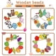thumbnail image 2 of Niños pequeños Aprendizaje de madera Juguetes para enhebrar Juguete educativo Montessori Brillar Hogar, 2 of 5