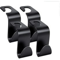 4 Pack Car Seat Headrest Hook, Car Hook Hanger Storage Organizer for Purse Coats Umbrellas Grocery Bags Handbag, Car Interior Accessories