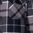 thumbnail image 4 of Kariban Mens Sherpa Lined Checked Shirt Jacket, 4 of 4