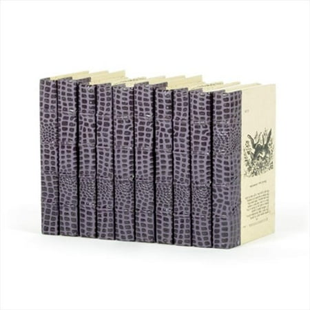 

Deco Home Linear Foot of Croc Faux Purple Books