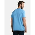 thumbnail image 3 of George Men's Garment Wash Crewneck Pocket Tee with Short Sleeves, Size XS-3XL, 3 of 5