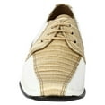 thumbnail image 4 of LIBERTYZENO Boys Lizard Print Genuine Leather Kids Dress Shoes Senior Chaimpaigne/White 7 Toddler, 4 of 5