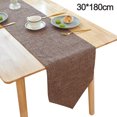 thumbnail image 2 of Camino de mesa de lino, caminos de mesa de centro, cubierta de mesa limpiable para decoración del hogar, para comedor, cocina, 180/210/240CM, 2 of 5