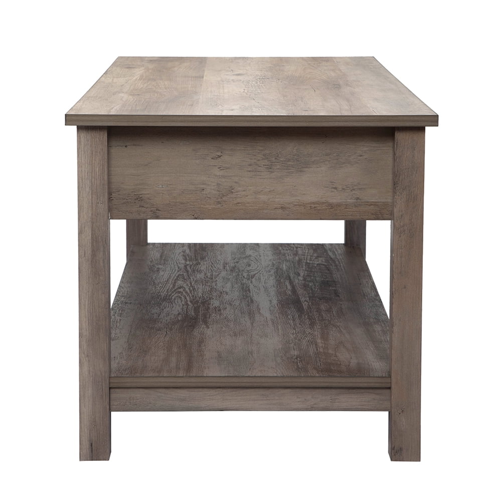 Private Jungle Rustic Lift Top Coffee Table W/ Hidden Storage Compartment and Open Shelf Home,Gray Private Jungle Rustic Lift Top Coffee Table W/ Hidden Storage Compartment and Open Shelf Home,Gray