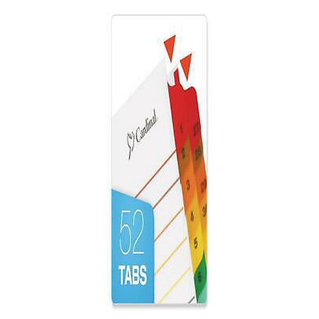 1PK OneStep Printable Table of Contents and Dividers - Double Column, 52-Tab, 1 to 52, 11 x 8.5, White, 1 Set