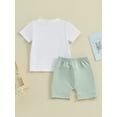 thumbnail image 4 of Jxzom Toddler Baby Boy Easter Outfits 0 6 12 18 24 Months Happy Easter Short Sleeve T-Shirt + Shorts Summer Clothes Set, 4 of 8