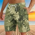 thumbnail image 2 of UVEASISHA Mens Camo Swim Trunks Lightweight Quick Dry Summer Beach Shorts Loose Fit Drawstring Swimwear Bathing Suits Big and Tall Board Shorts On Sale Multicolor M, 2 of 5