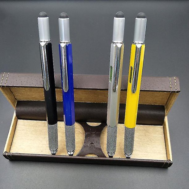 Bolígrafo retráctil, menos acero El Hexagonal - función de bolígrafo de metal Destornillador Herramienta Bolígrafo Scavel