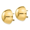 thumbnail image 4 of Auriga Fine Jewelry 14K Yellow Gold 24mm Half Ball Stud Earrings for Women, 4 of 5