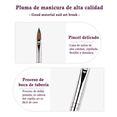 thumbnail image 3 of 6 Pinceles Para Uñas Numero 2,4,6,8,10 Y 12 Acrilico Xtellar, 3 of 4