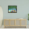 thumbnail image 2 of Stupell Industries Bold Beach Floats Overhanging Tree Coastal Shoreline Graphic Art Jet Black Floating Framed Canvas Print Wall Art, Design by unknown, 2 of 9
