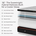 thumbnail image 3 of Sweetnight Twilighty 16" Cooling Gel Memory Foam Medium Firm Supportive Hybrid Mattress, Motion Isolation& CertiPUR-US Certified, Adult, Queen Size, 3 of 20