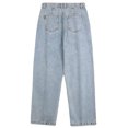 thumbnail image 4 of Aoochasliy Mens Jeans Valentine's Day Street Ink Jeans Men's Loose Straight Leg Personality Old Pants Love Straight Leg Pants, 4 of 9
