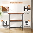 thumbnail image 6 of 10-30 Gallon Fish Tank Stand, 2-Tier Heavy Duty Aquarium Terrarium Shelf, Rustic Brown, 30" L x 11.8" W x 30.7" H, 6 of 16