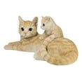 thumbnail image 2 of Realistic Curious Feline Orange Tabby Cat Mother with Cute Kitten Figurine 12"L, 2 of 9