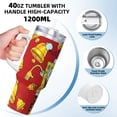thumbnail image 3 of Pofeuu SpongeBob SquarePants Tasse à Glace en Acier Inoxydable 40OZ avec Poignée et Paille pour Plage/voyage, 3 of 8