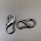 thumbnail image 2 of Hebilla de perro de aleación de zinc de doble cabeza en forma de S, galvanizada, para natación, hebilla en forma de S negra, hebilla de ocho caracteres completamente negra, llavero de suspensión, 2 of 5