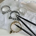 thumbnail image 5 of Crown Nail Art Painting Pen Brush Stand Rack Holder con decoración de perlas sintéticas para manicura DIY Tallado de uñas Lápices de dibujo PincelesOro, 5 of 5