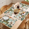 thumbnail image 5 of Lily Floral Placemats Set of 8 Botanical Garden Watercolor Wildflowers Place Mats Indoor Wipeable Table Mats Washable Cloth Dining Table Placemats for Kitchen Holiday Party Home Decor 13x19 Inch, 5 of 9