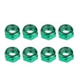 thumbnail image 2 of 8pcs Skateboard Kingpin Nuts Truck Axle Screw Nuts Longboard Hardware Green, 2 of 7