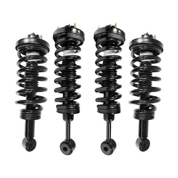 Front and Rear Air Spring to Coil Spring Conversion Kit - Compatible with 2003 - 2006 Lincoln Navigator 2004 2005