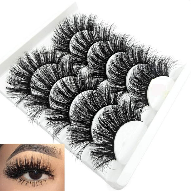 Fake Eyelashes 3D Mink Lashes 6 Styles Faux Mink Eyelashes