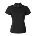 thumbnail image 4 of Polo Basique pour Femmes, L, Violet Blanc Collégial, 4 of 4