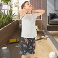 thumbnail image 5 of Cartoon Rockets and Stars Athletic Shorts Breathable with Comfort Fit Drawstring Casual Sweatshorts Small, 5 of 9
