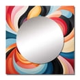 thumbnail image 2 of Designart "Chromatic Elixir Opt Art wall decor VII" Abstract Square Mirror Wall Decor Transitional - Large Multi-Color Square Bathroom Mirror - Square Printed Wall Mirror Art, 2 of 5
