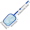 thumbnail image 3 of Pool Net, Pool Skimmer Net with 16.9''x35.4'' Telescopic Pole, Pool Leaf Skimmer Net, Pool Leaf Net, Pool Leaf Rake, Hot Tub Skimmer Net, Spa Skimmer, Pool Rake Net, 3 of 6