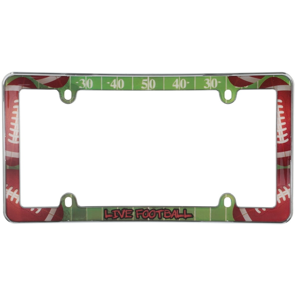 Cruiser Accessories® Live Football™ License Plate Frame