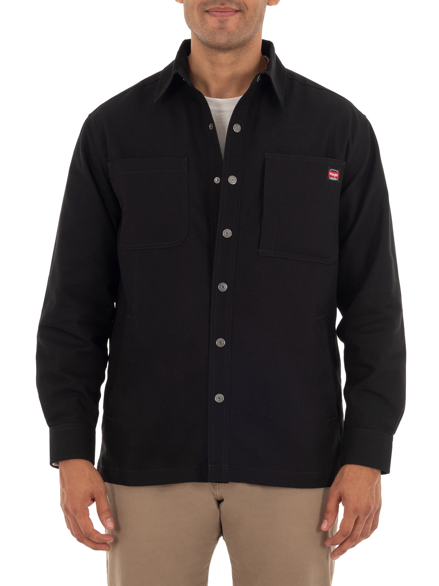 Wrangler® Men's Flex Canvas Shirt Jacket 