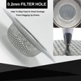 thumbnail image 3 of Kitchen Sink Strainer, Garbage Disposal Strainer Sink Drain Catcher Plug Drain Cover Kitchen Sink Basket for Kitchen Sinks, Stainless Steel, Large Wide Rim 4.5" Diameter, 2PCS, 3 of 4