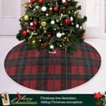 thumbnail image 3 of Ryvnso Christmas Tree Skirt Checkered Artistic Xmas Tree Skirts Ornament Home Decorations 47.2", 3 of 6