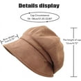 thumbnail image 2 of YooGuoGuo Women Visor Beret Cap Newsboy Hat Lady Baker Hat Cotton Sun Hat, 2 of 8