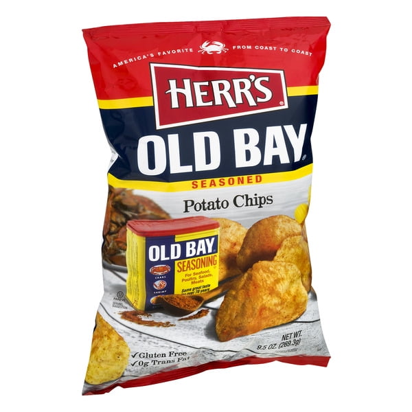 Herr's Old Bay Potato Chips 9.5 Oz. (4 Bags)
