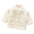 thumbnail image 2 of Godderr Kids Toddler Autumn Winte Jacket Cute Casual Warm 1-8Y Baby Winter Outwear Fleece Long Sleeve Thick Fleece Jacket Coat Tops, 2 of 7